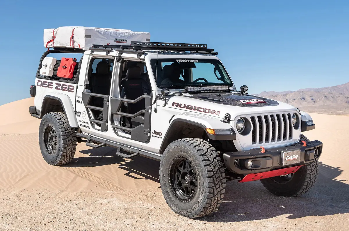 Dee Zee Dz4463jp 24" Front Aluminum Roof Rack For 07-21 Jeep Wrangler Jk, Jl, & Gladiator Jt 1