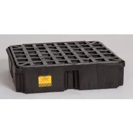 Eagle 1633B 1 Drum Modular Spill Containment Platform - Black No Drain 1
