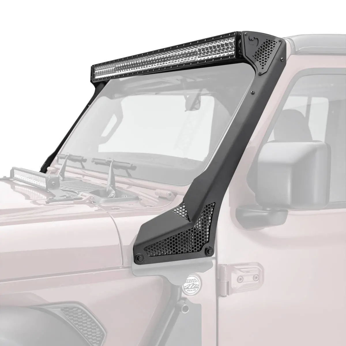 Windshield Light Bar Mount For Jeep Jt/Jl/Jk 1