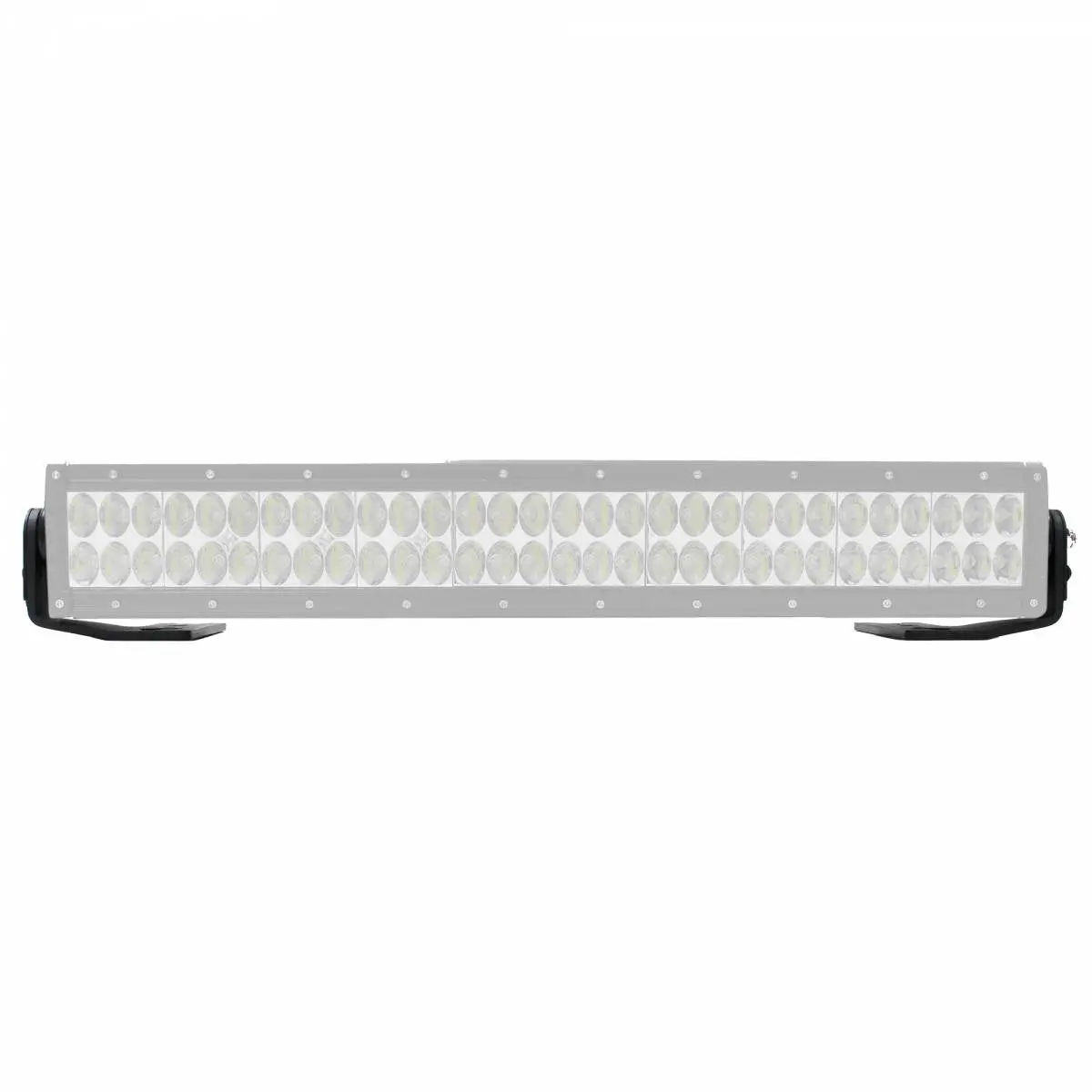 Center Hood Light Mount For Jeep Jl/Jt - 20" Double Row Led Light Bar 1