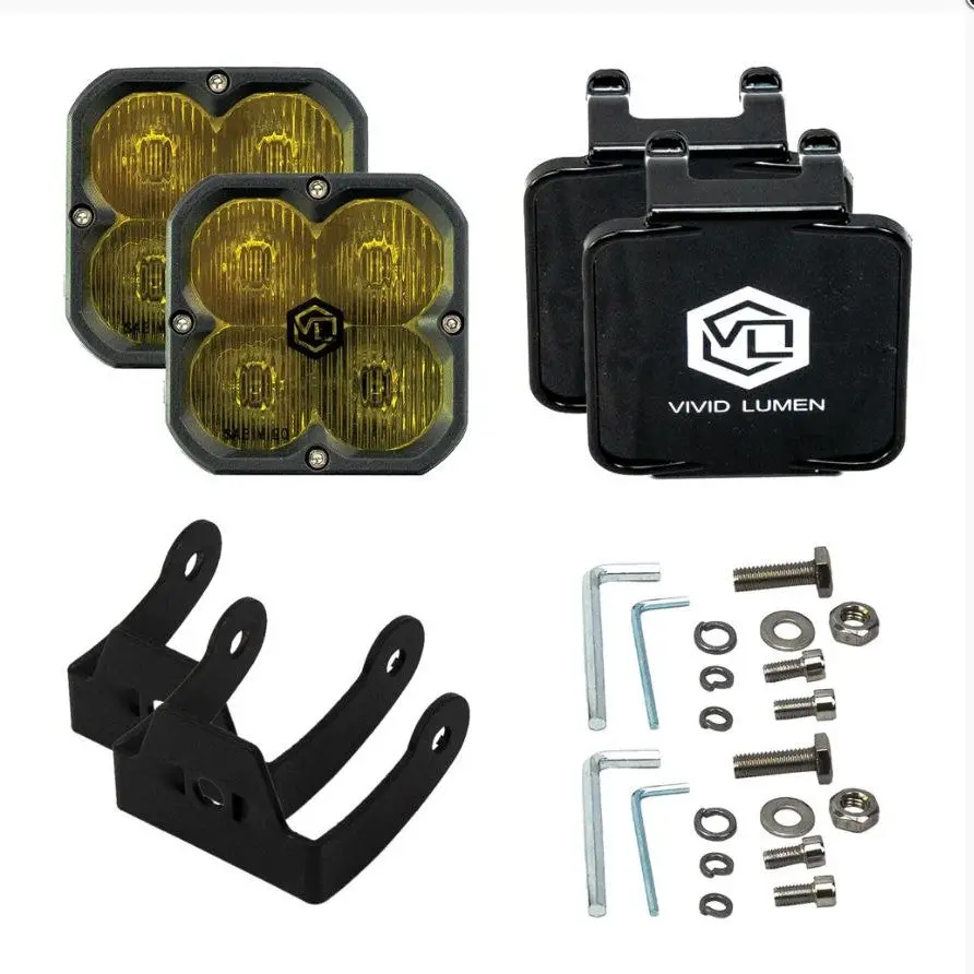 Fng 3 Sae | Yellow Street Legal Driving Lights (Pair) | Vivid Lumen Industries 2