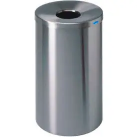 Frost Stainless Steel Jumbo Round Open Top Trash Can, 45 Gallon 1