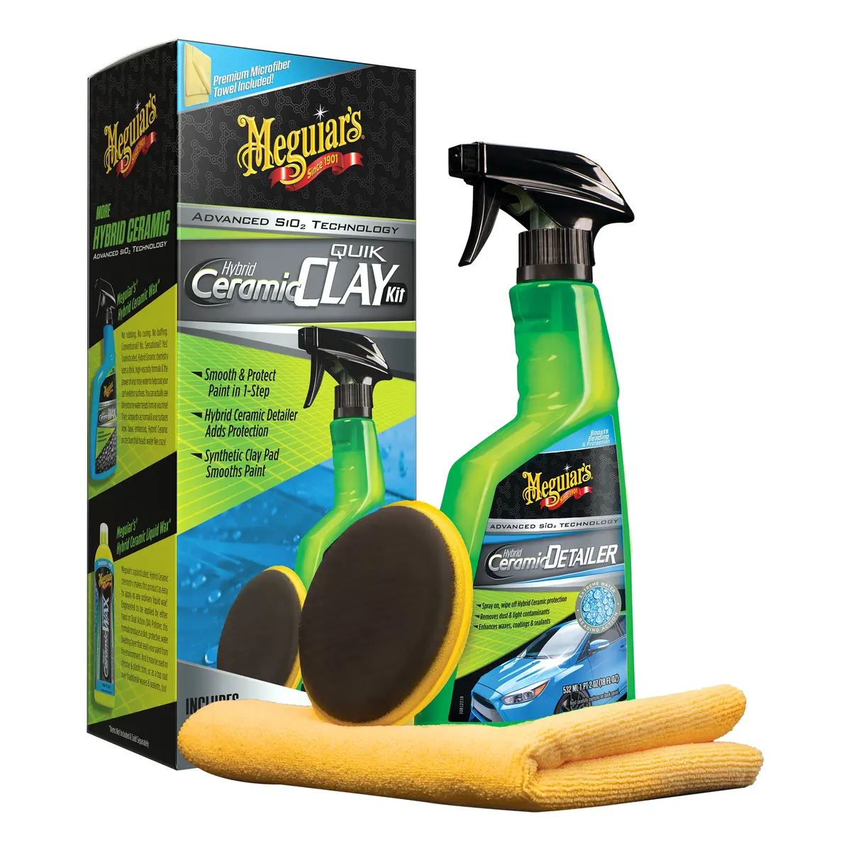 Meguiar's Hybrid Ceramic Quick Clay Kit 1