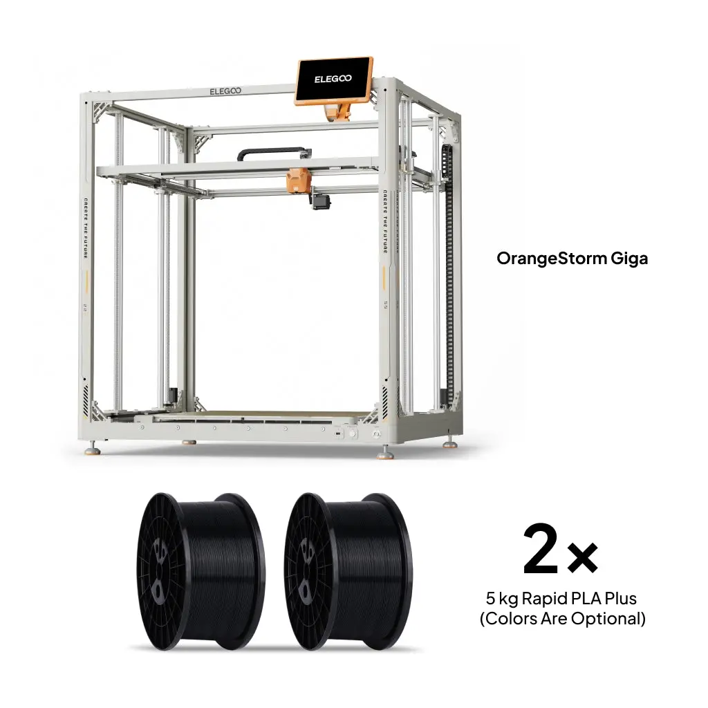 Orangestorm Giga + 2 × 5 Kg Rapid Pla Plus 1