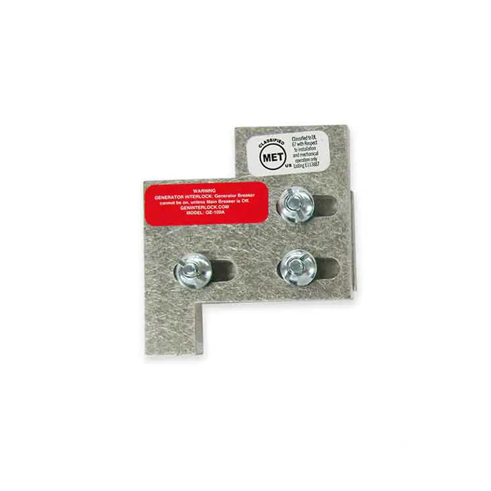 Geninterlock Ge-100A Generator Interlock Kit Breaker Panel 100 Amp Panels General Electric Ge 1