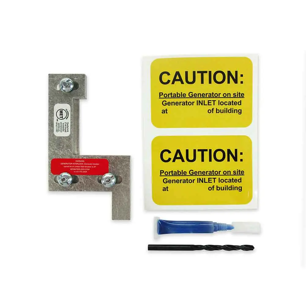 Geninterlock Ite-200A Generator Interlock Kit Breaker Panel 150/200 Amp Panels Siemens And Ite 2