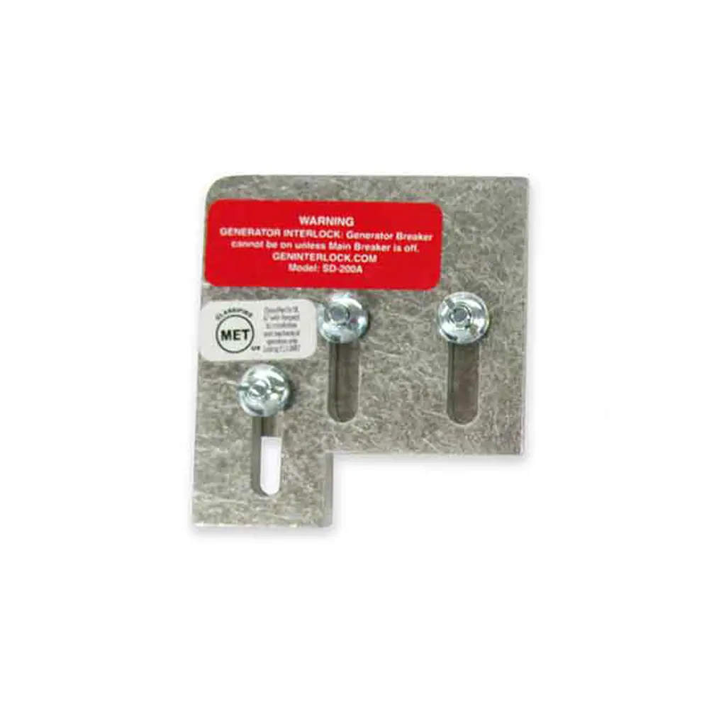 Geninterlock Sd-200A Generator Interlock Kit Breaker Panel 150/200 Amp Panels Square D Qo And Homeline 1