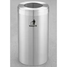 Glaro Recyclepro Value Trash Can, 23 Gallon, Satin Aluminum 1