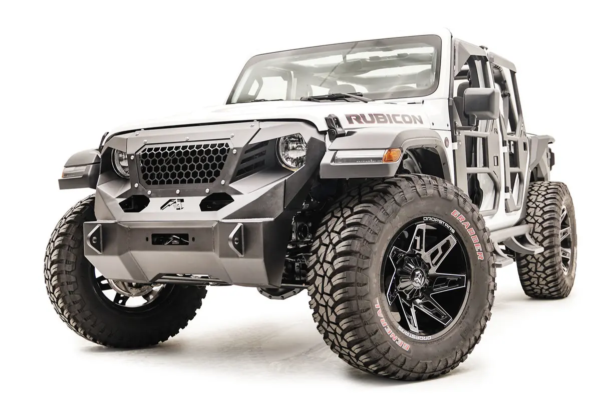 Fab Fours Gr4650-1 Front Grumper For 18-21 Jeep Wrangler Jl & Gladiator Jt 1