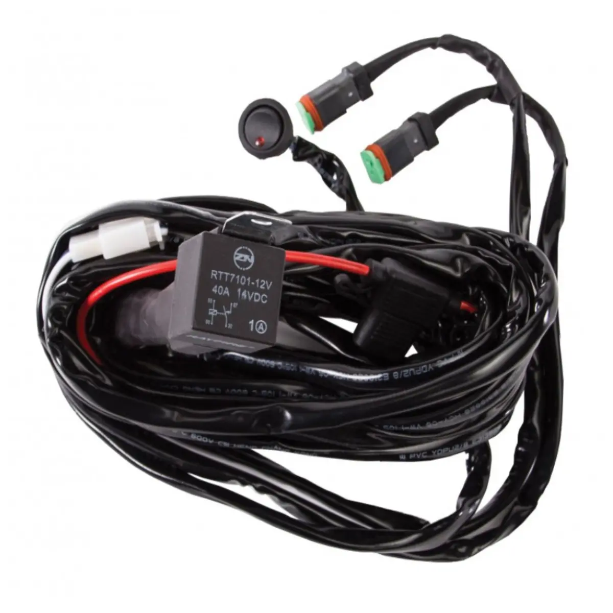Universal H2 Wiring Harness & Switch (2 Lights) 1