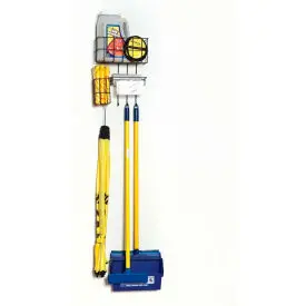 Hd Sales Ab-Wsb9 Wall Mount Spill Cleanup Station, Wire Rack With Hooks 1