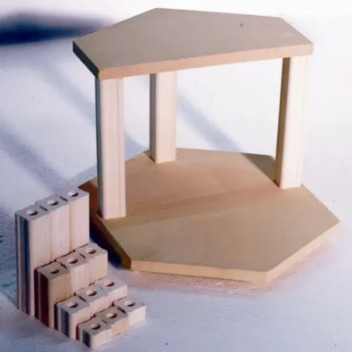 10" Hexagon Full & Half Shelf Kit 1
