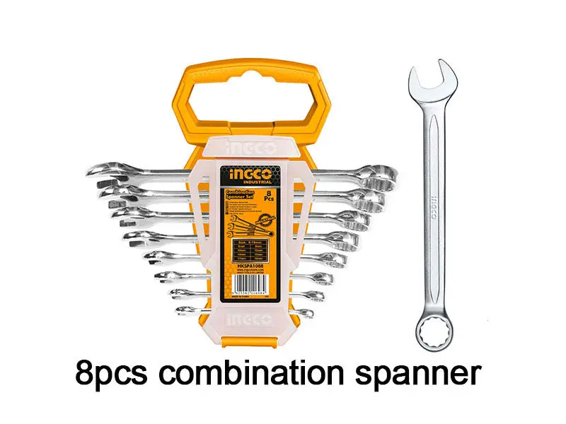 Ingco 8Pcs Combination Spanner Set 1