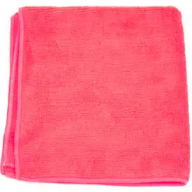 Microworks Microfiber Terry Towel 16" X 16" 300 Gsm, Red 12 Towels/Pack - 2502-Red-Dz 1