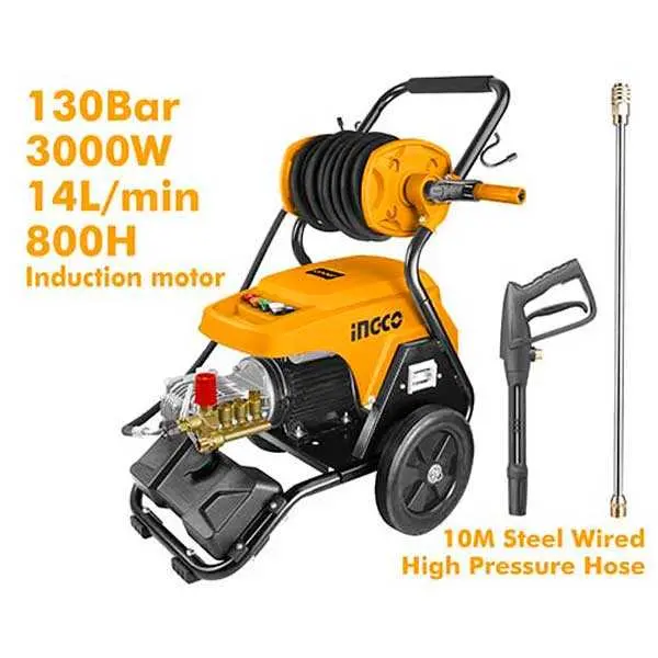 Ingco High Pressure Washer For Commercial Use 3000W / 130Bar 1