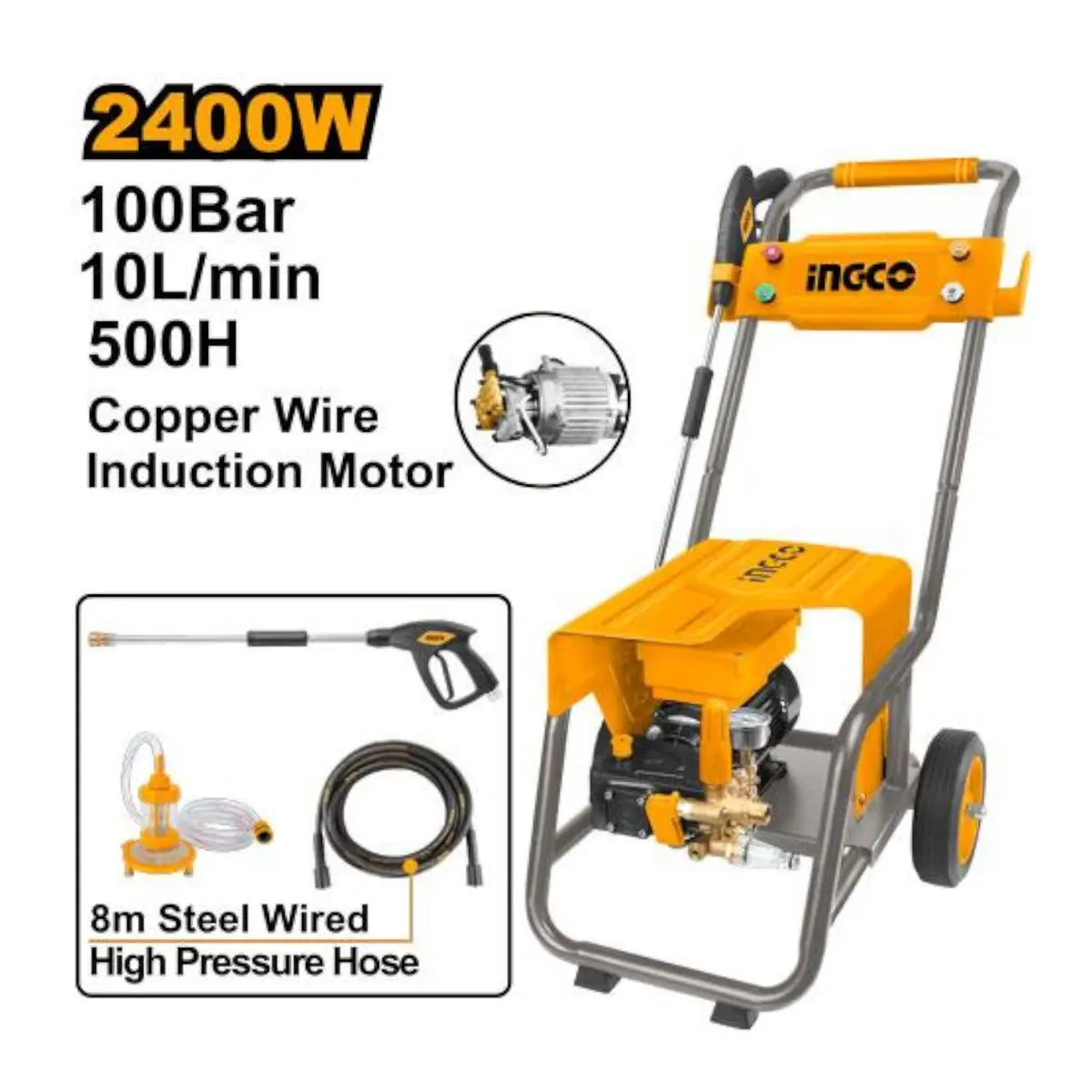 Ingco High Pressure Washer(For Commercial Use) 2400W (Hpwr30018) 1