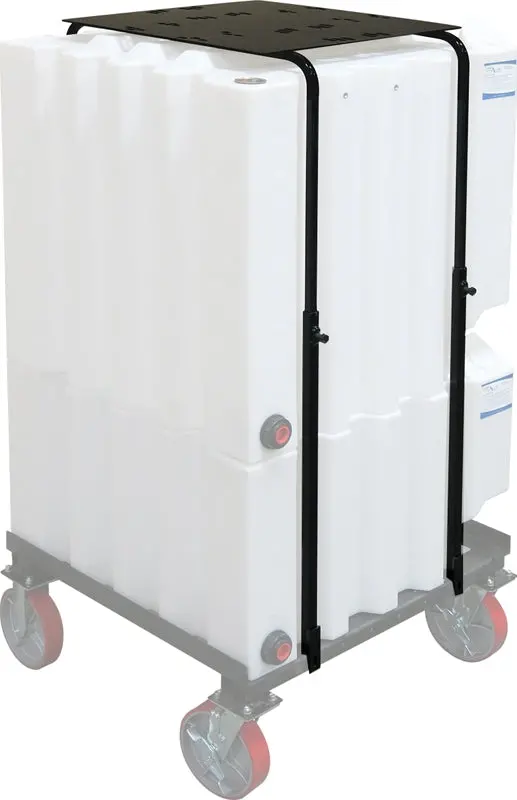 Top Mount Plate With Support For Pump, Diaphragm Pump And (2) Hose Reels For 42" Tote-A-Lube Tanks 1
