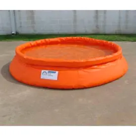 Husky® Containment Pool Hcp-50V22 - Pvc - 50 Gallon Capacity - 40"L X 40"W X 12"H - Yellow 1