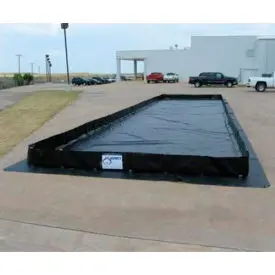 Husky Portable Patriot Angle Berm 30 Oz. Vinyl, 12' X 12', Blue, P-12121V30-Bl 1