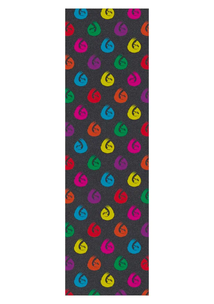 Hella Grip Sloth Dot Rainbow Black Griptape 1