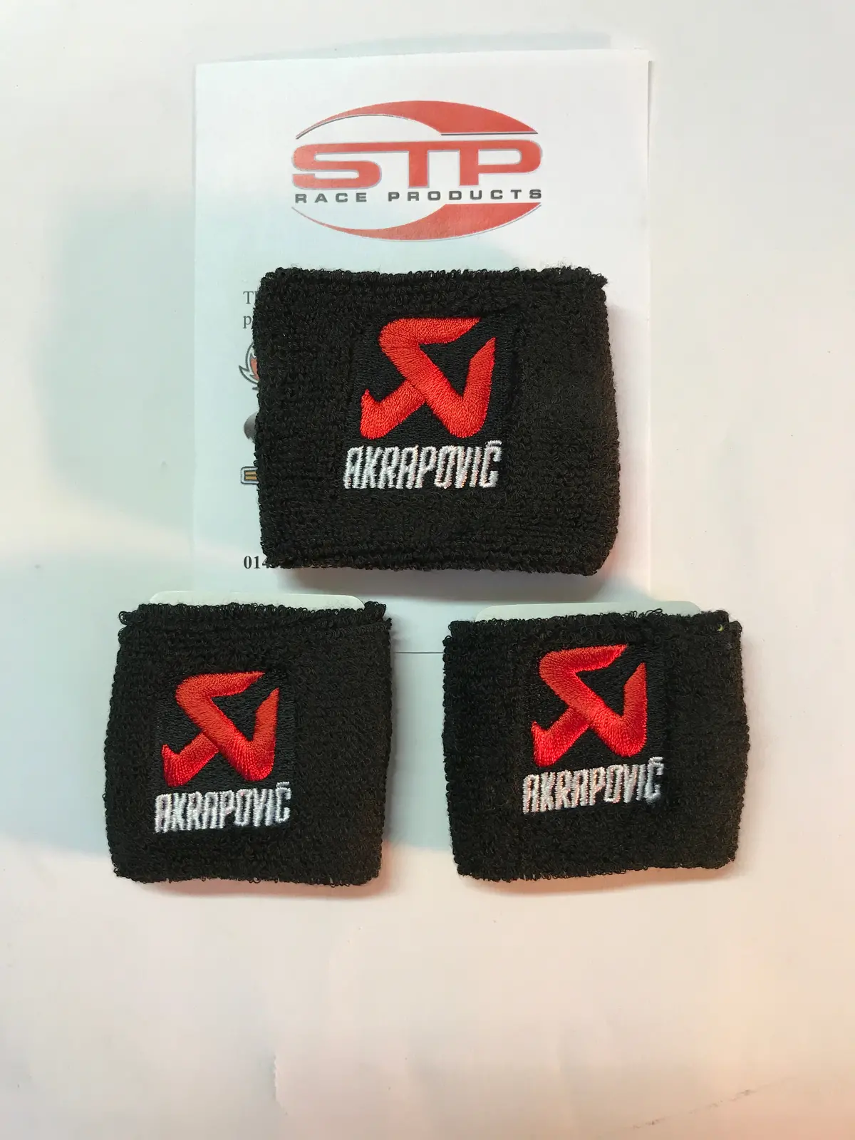Akrapovic 2 X Brake & 1 X Clutch Reservoir Shrouds Socks Cover.Mbb 1
