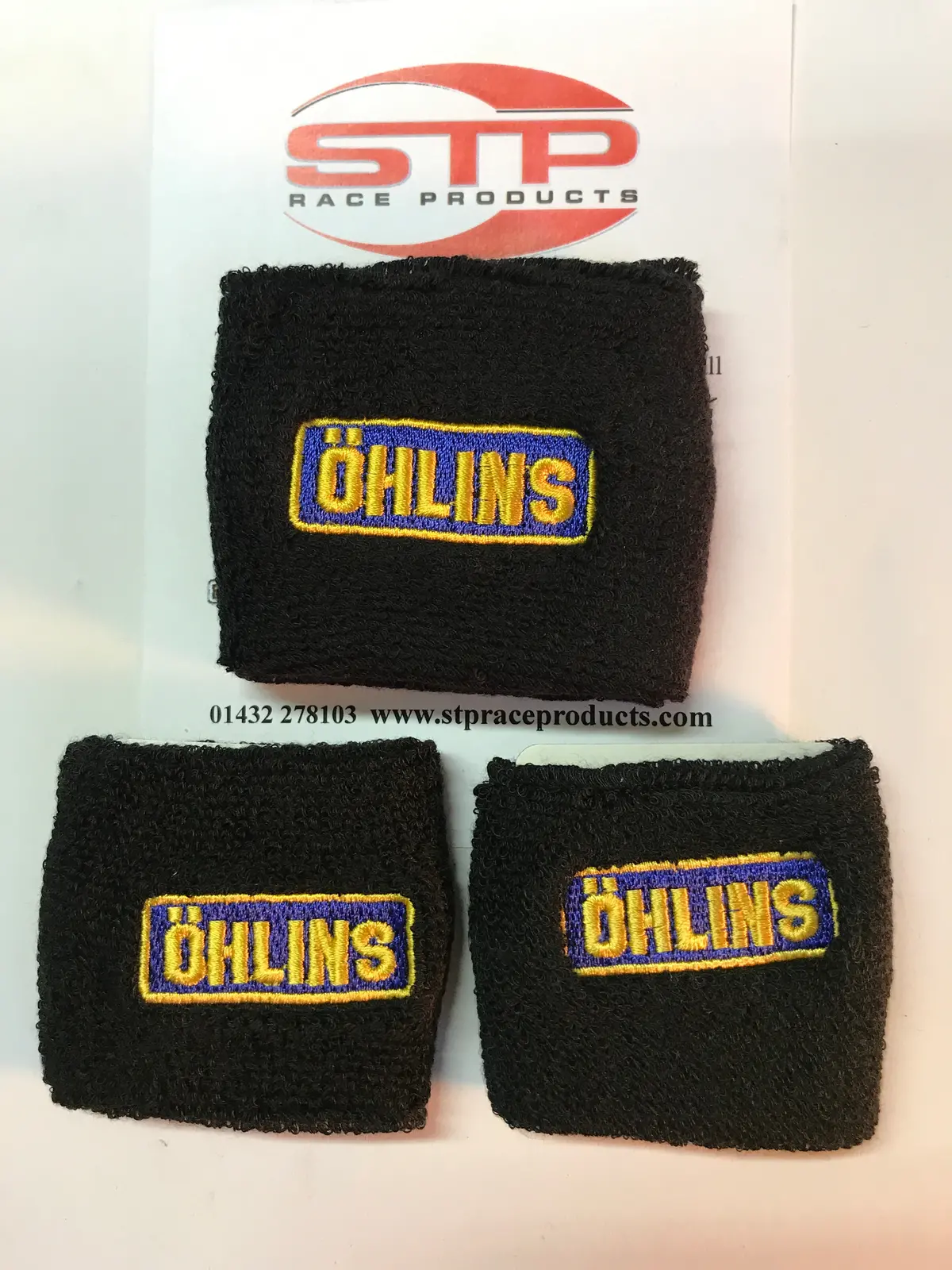 Ohlins 2 X Brake & 1 X Clutch Reservoir Shrouds Socks Cover 1