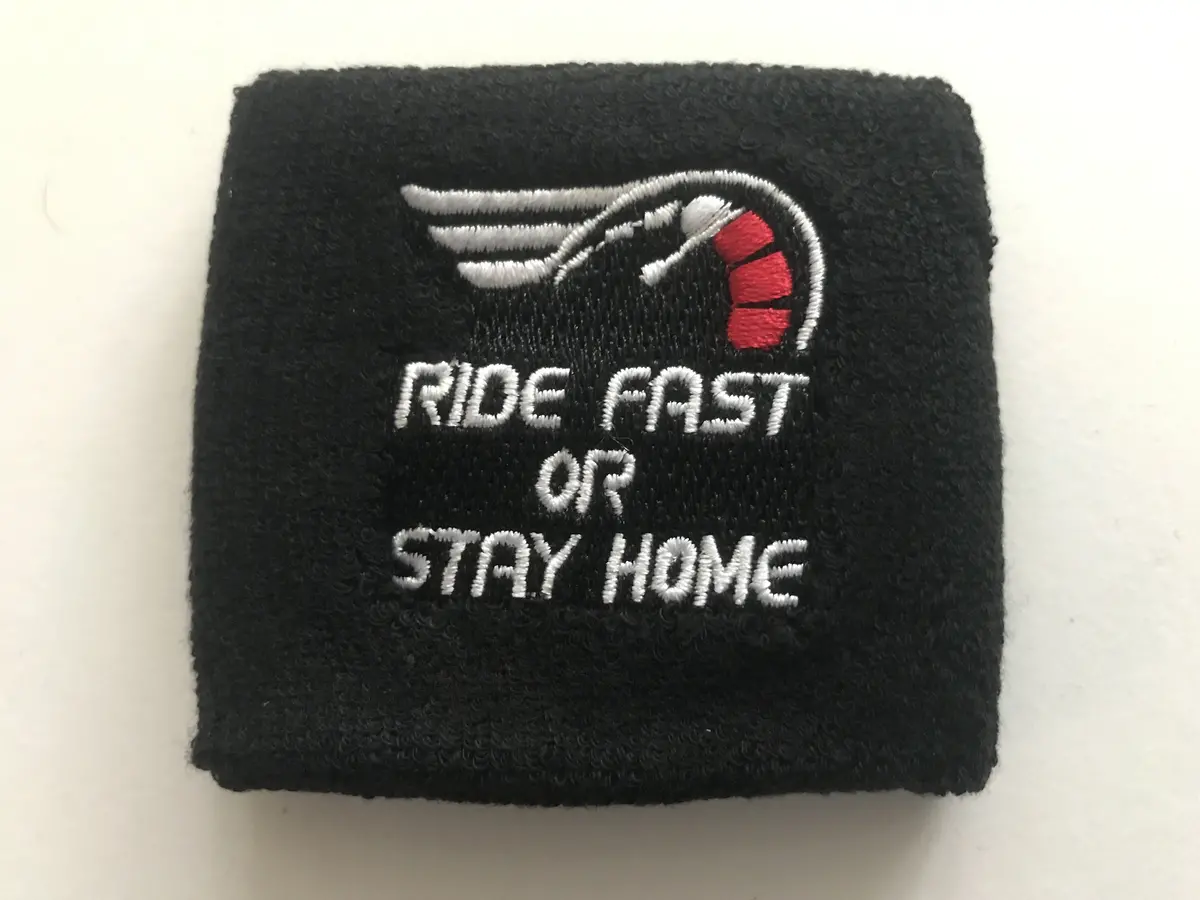 Ride Fast Or Stay Home Motorcycle Front Brake Master Cylinder Shrouds Socks Cover 1