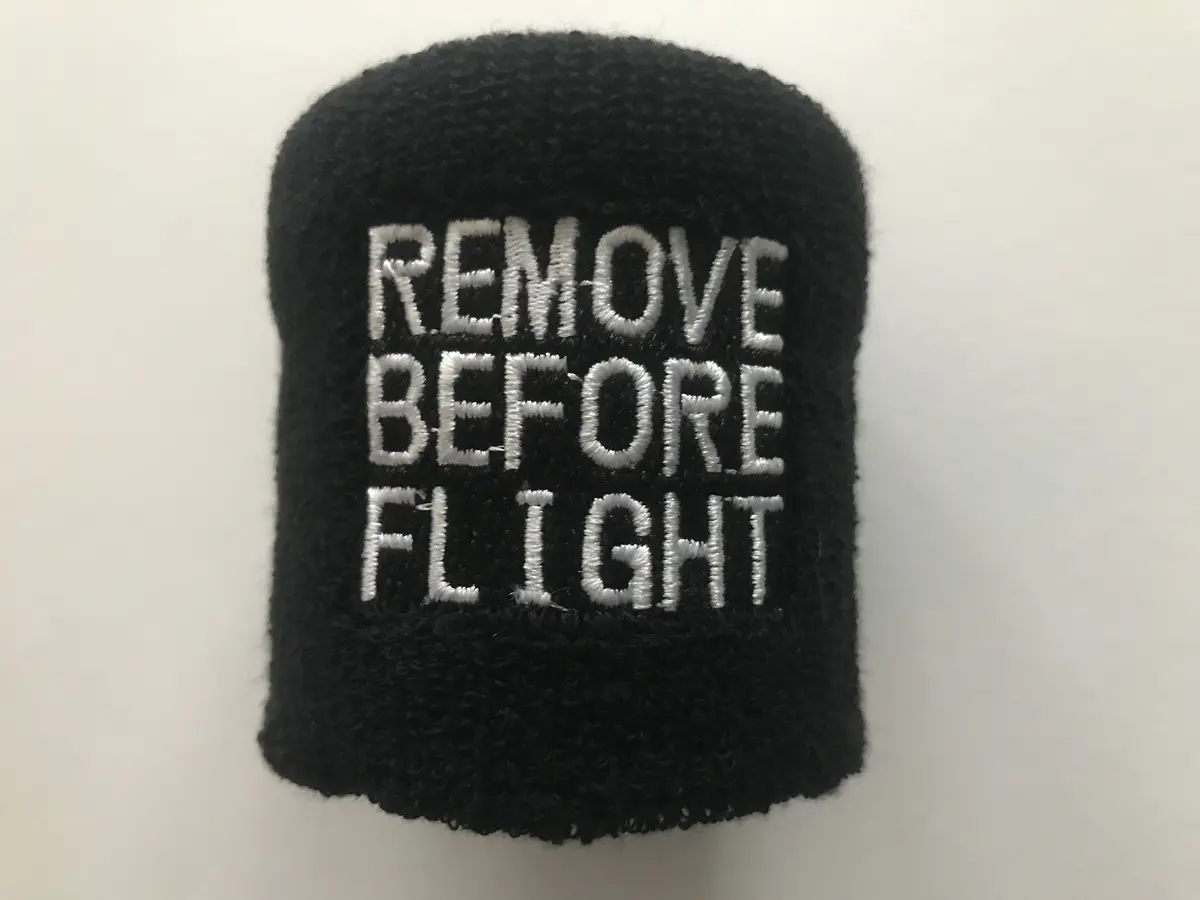 Remove Before Flight Motorcycle Front Brake Master Cylinder Shrouds Socks Cover 2