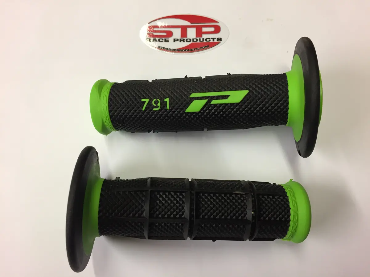 Progrip Soft Touch 791 Green Black Mx Off Road Grips Dual Density 115Mm 1