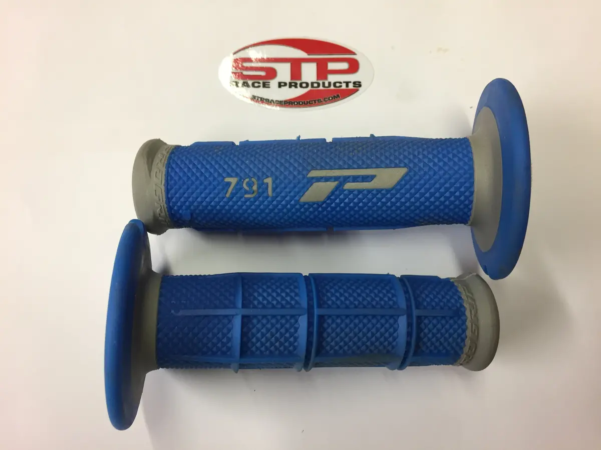 Progrip Soft Touch 791 Blue Grey Mx Off Road Grips Dual Density 115Mm 1