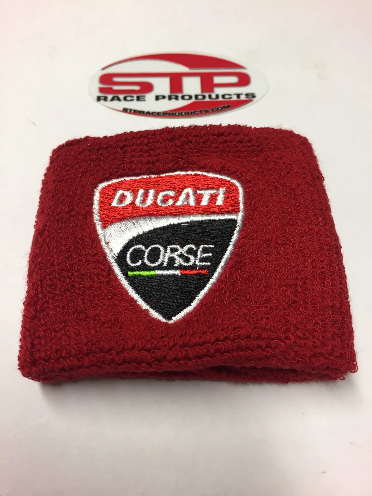Red Motorcycle Front  Brake Reservoir Shrouds, Socks, Cover Duc 1