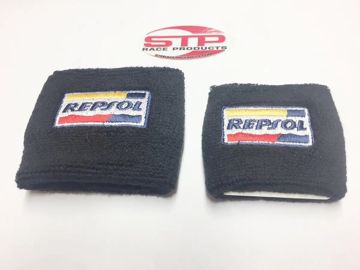 Repsol Black Front Brake & Rear Master Cylinder Reservoir Cover Sock Shroud Mbb 2