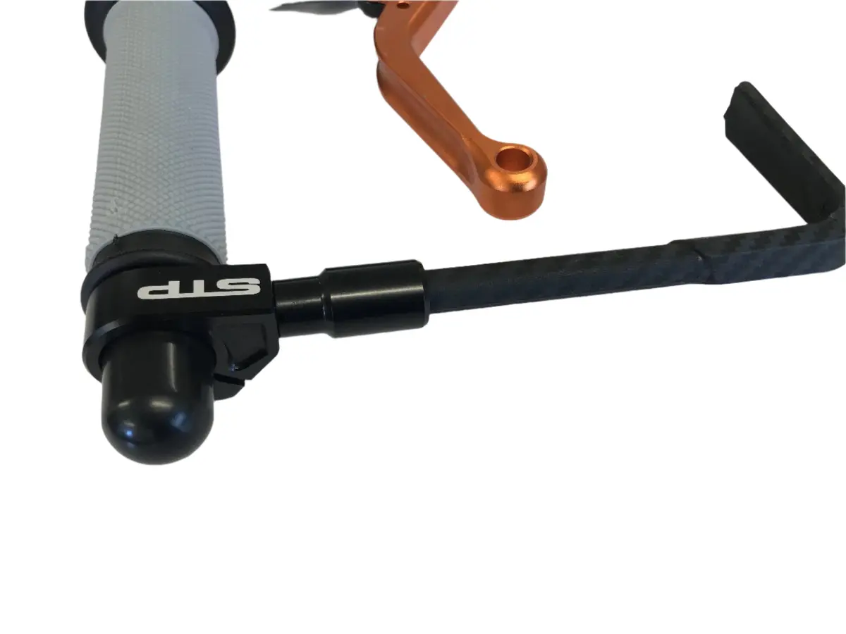 Stp Tek2 Black Bar Mount Brake Lever Guard Motorcycle Motorbike Race Track Bsb 1