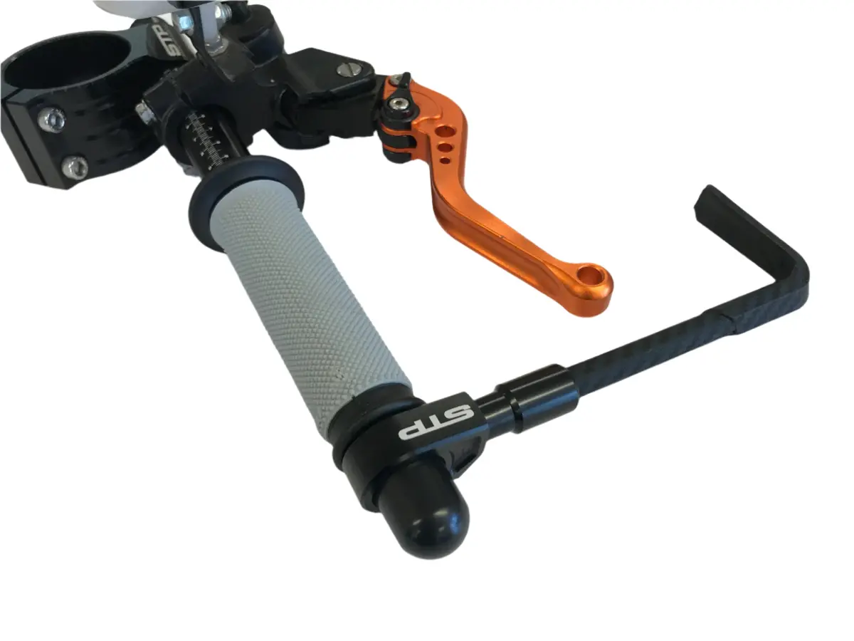 Stp Tek2 Bar Mount Brake Lever Guard Motorcycle Motorbike Race Track Bsb Blk 1