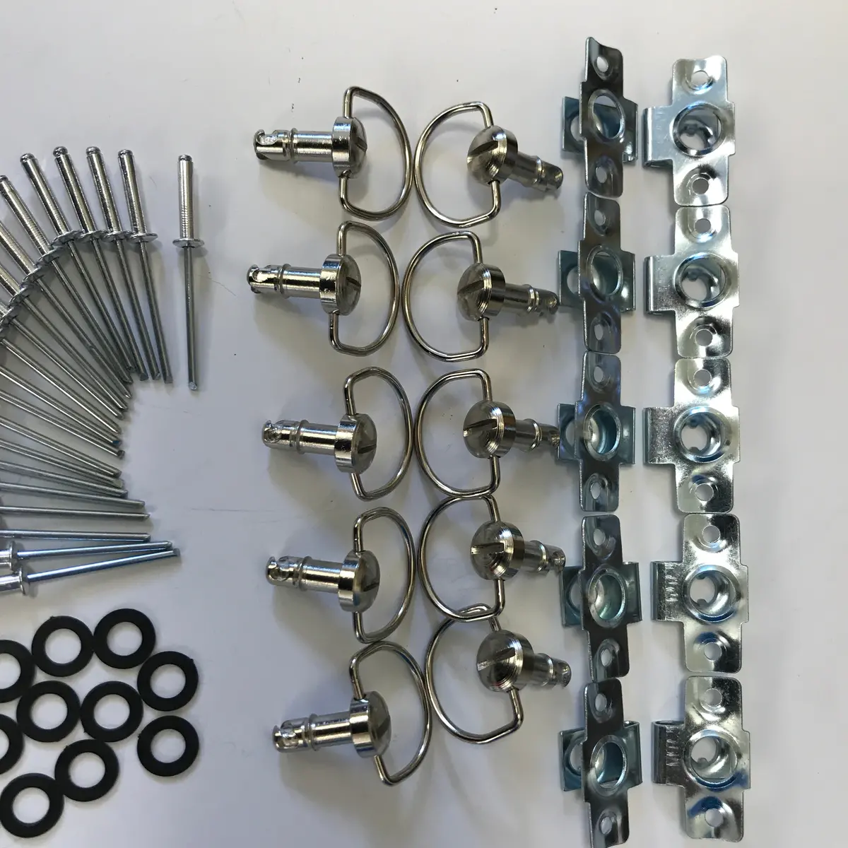 Dzus Style 1/4 Turn Fairing Fastener Quick Release Slotted D Ring 17Mm 10 Pack 2