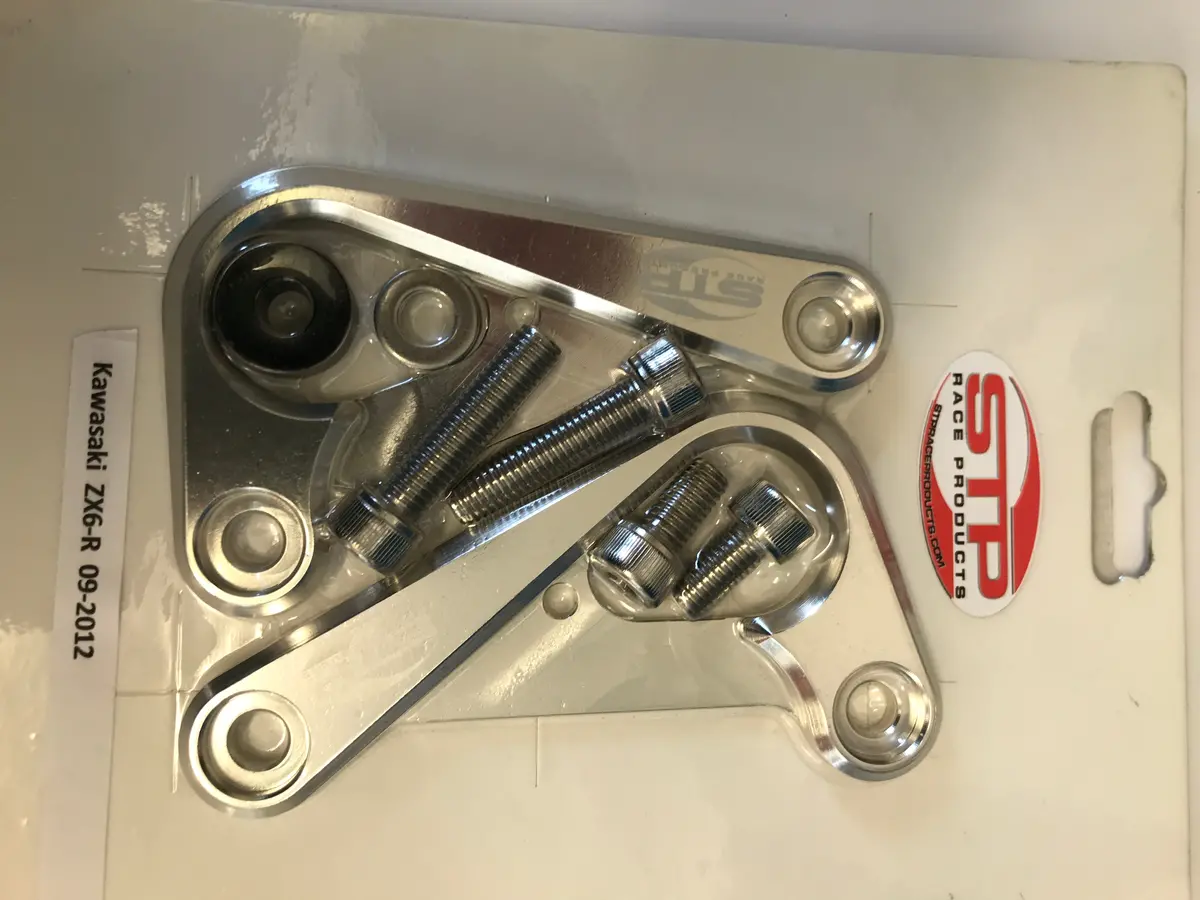 Kawasaki Zx6-R 09-2012  Rear Subframe Transport Hooks Pair Silver. 1