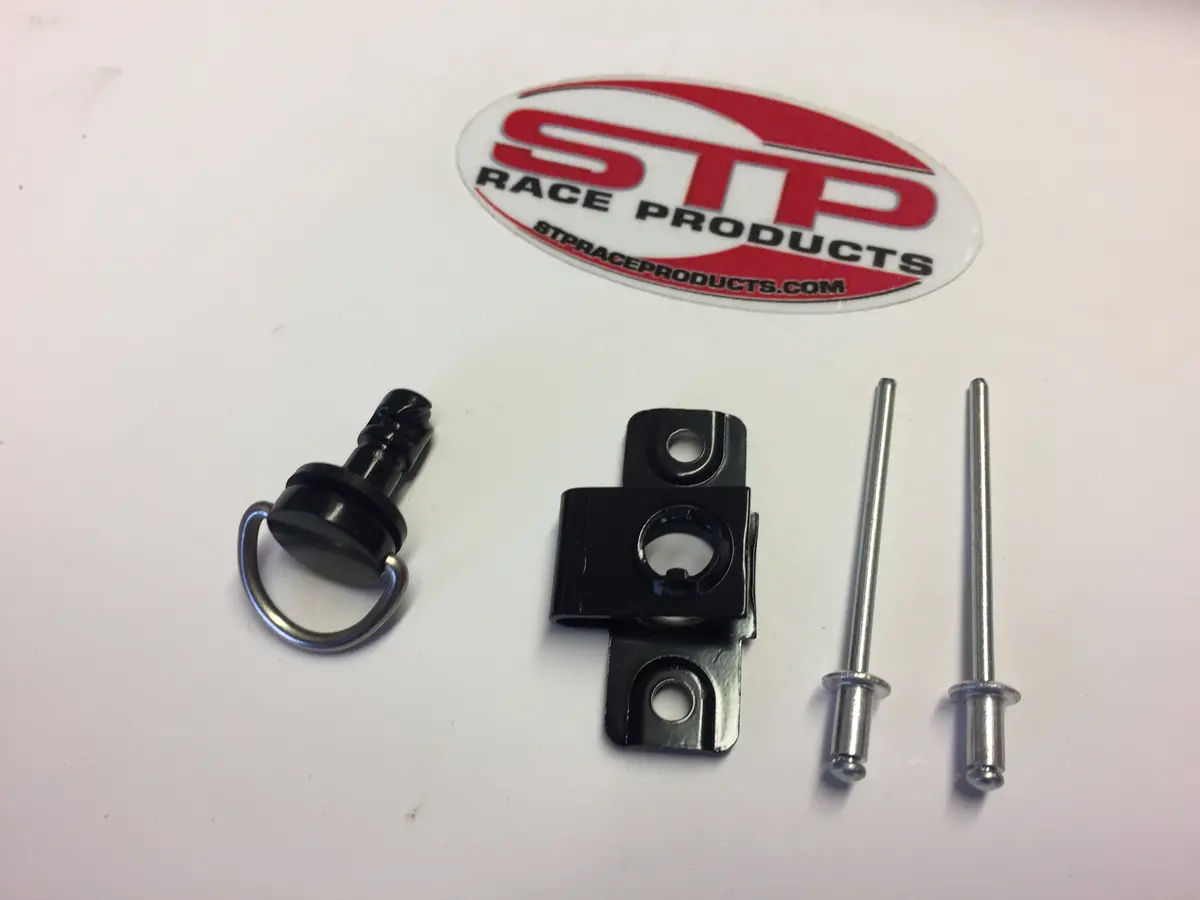 Dzus Style Fairing Fastener Quick Release D Ring 14Mm Road Race Track Each Black 1