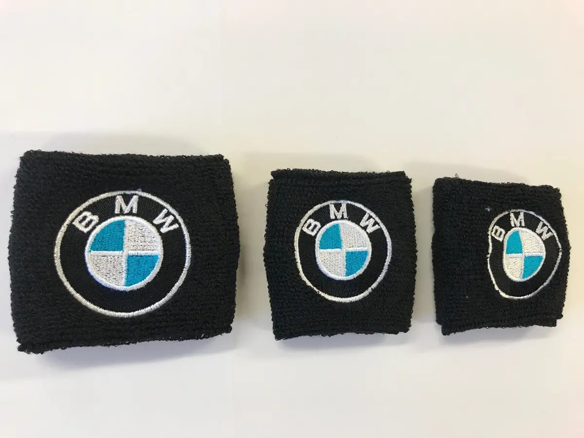 Bmw Black 2 Brake + 1 Clutch  Reservoir Shrouds Socks Cover Mbb 1