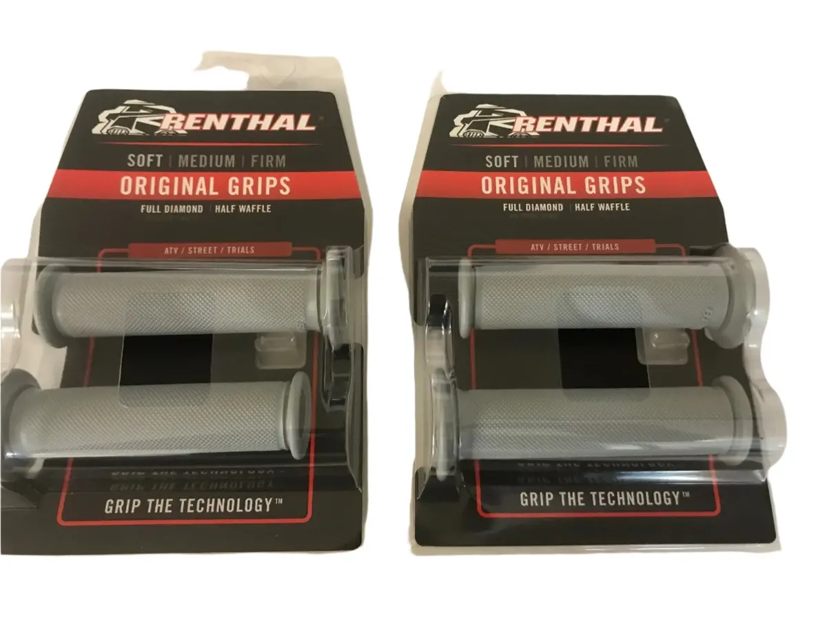 2 X Pairs Renthal Road Race Handlebar Grips  Full Diamond Soft Compound G147 Bsb Wsb 1