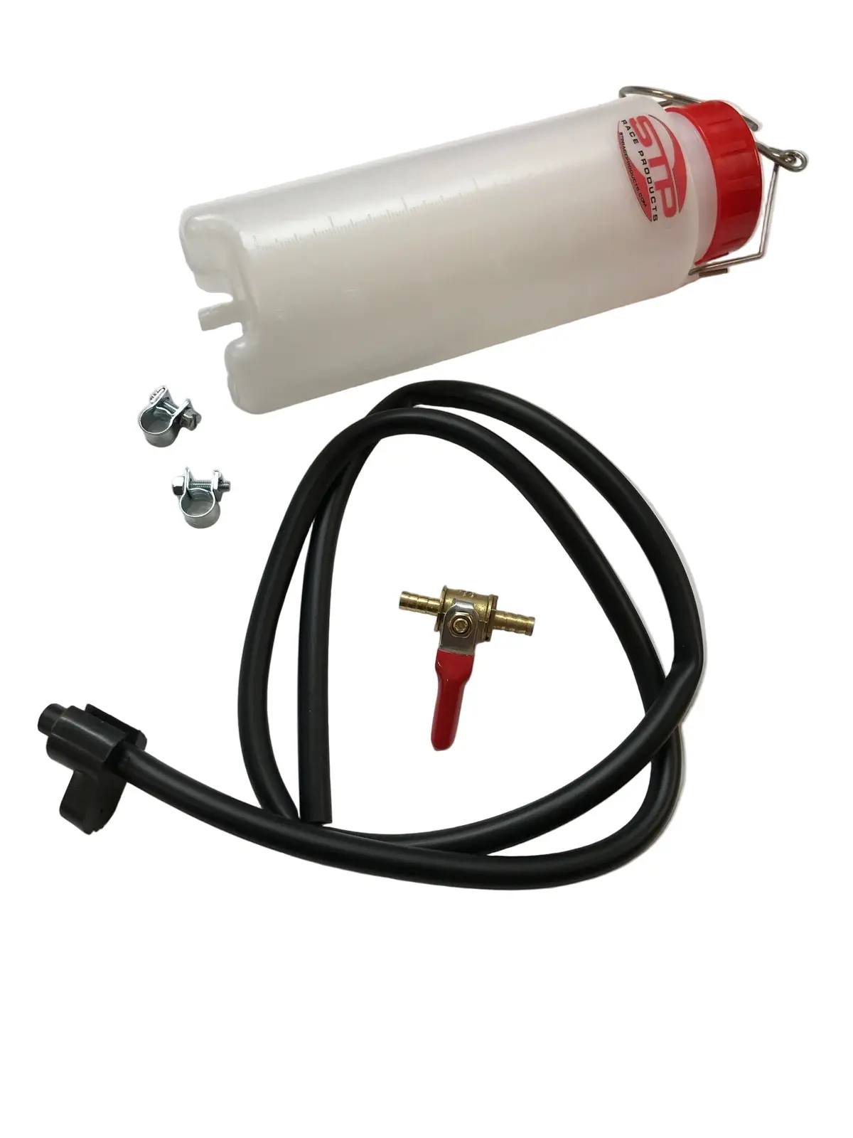 Graduated Workshop Auxiliary 500Ml Fuel Tank With 1 Mtr Fuel Pipe And Inline Petcock 1