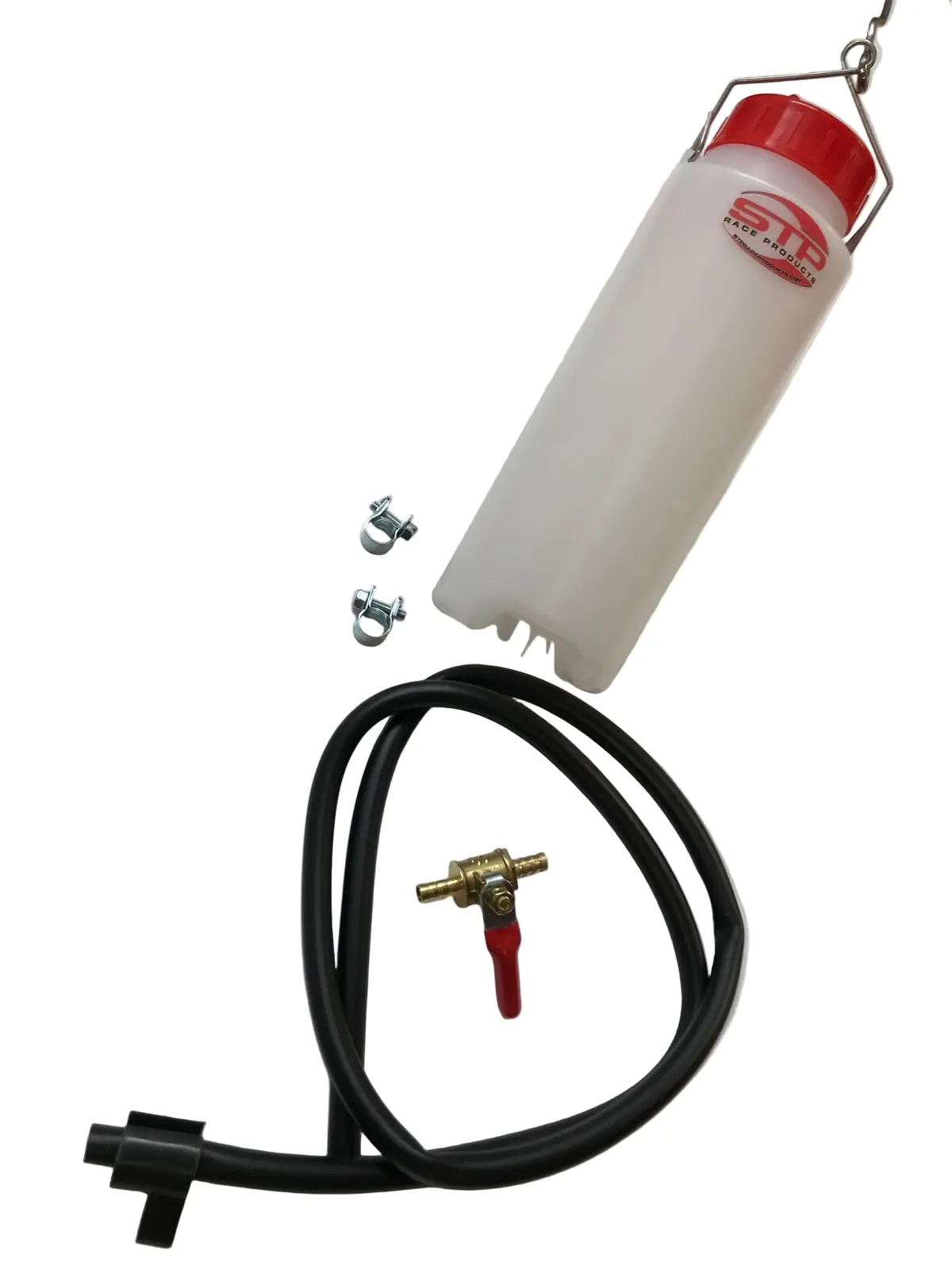 Graduated Workshop Auxiliary Fuel Tank 500Ml With 1 Mtr Fuel Pipe And Inline Petcock 1
