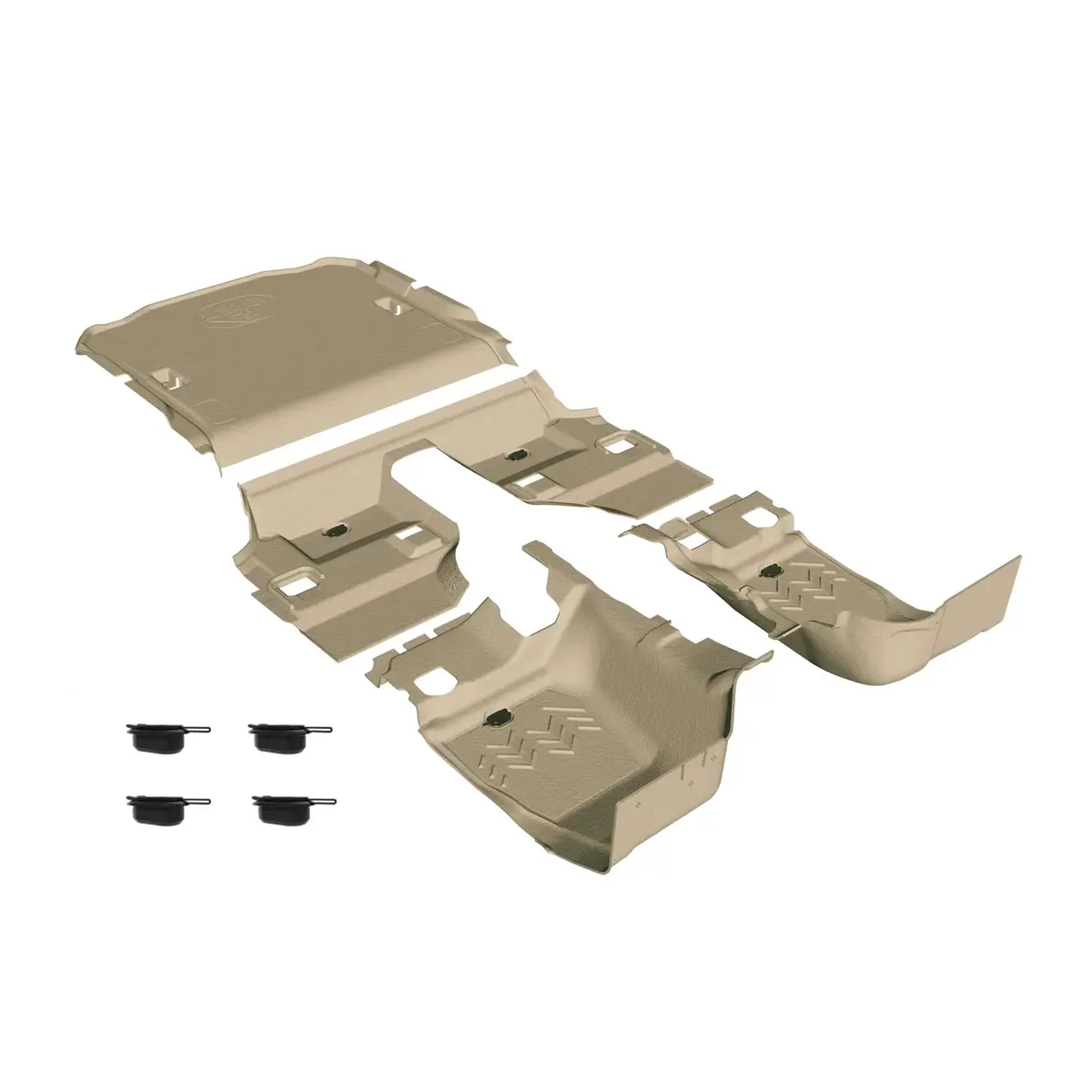 Floor Kit - 11-18 Wrangler Jk (2Dr) B1009715-Brn1-Aa 1