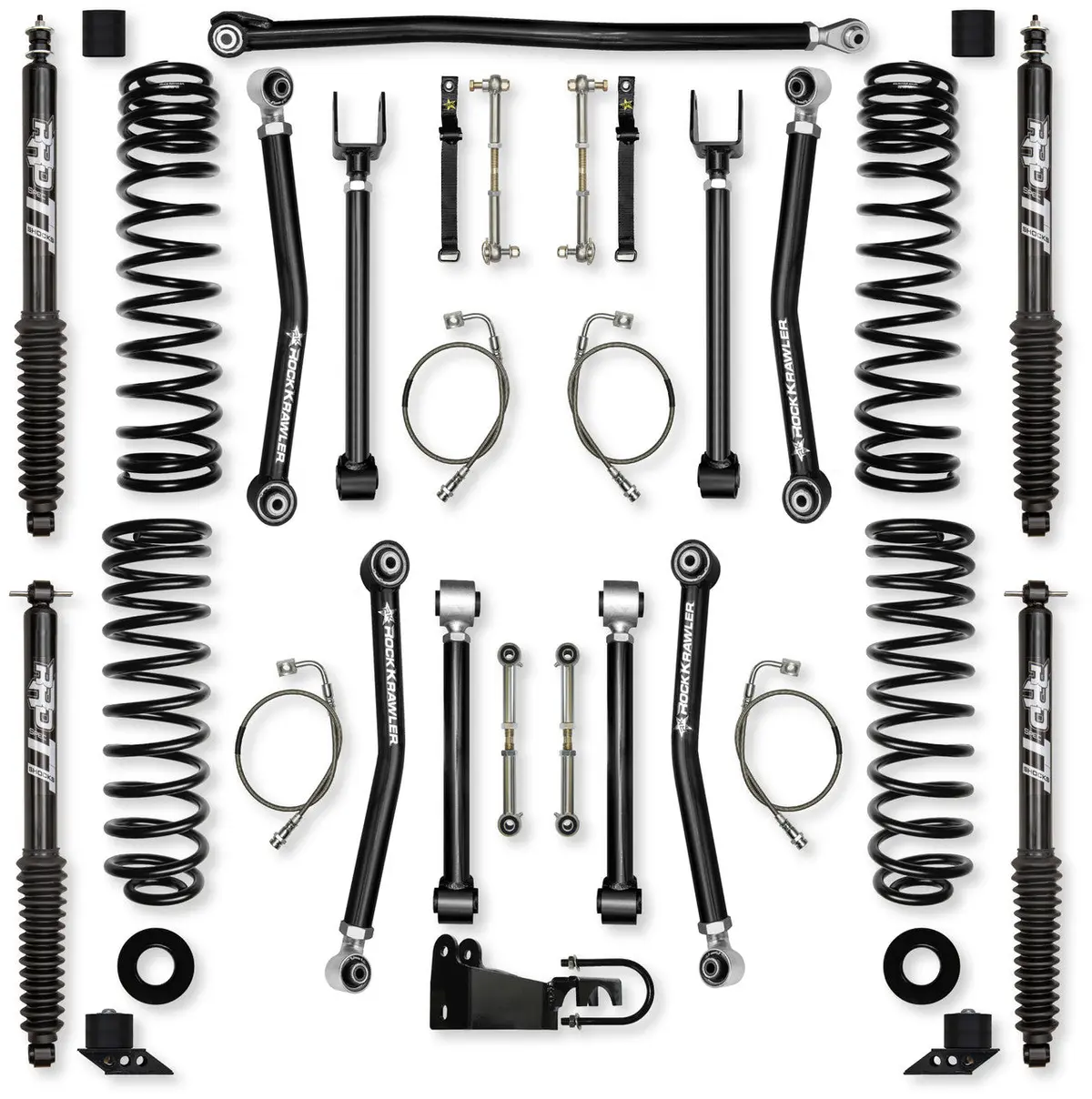 Jku 2.5" Adventure - X Mid-Arm System Twin Tube Shocks Jk25axm-4Tt 1