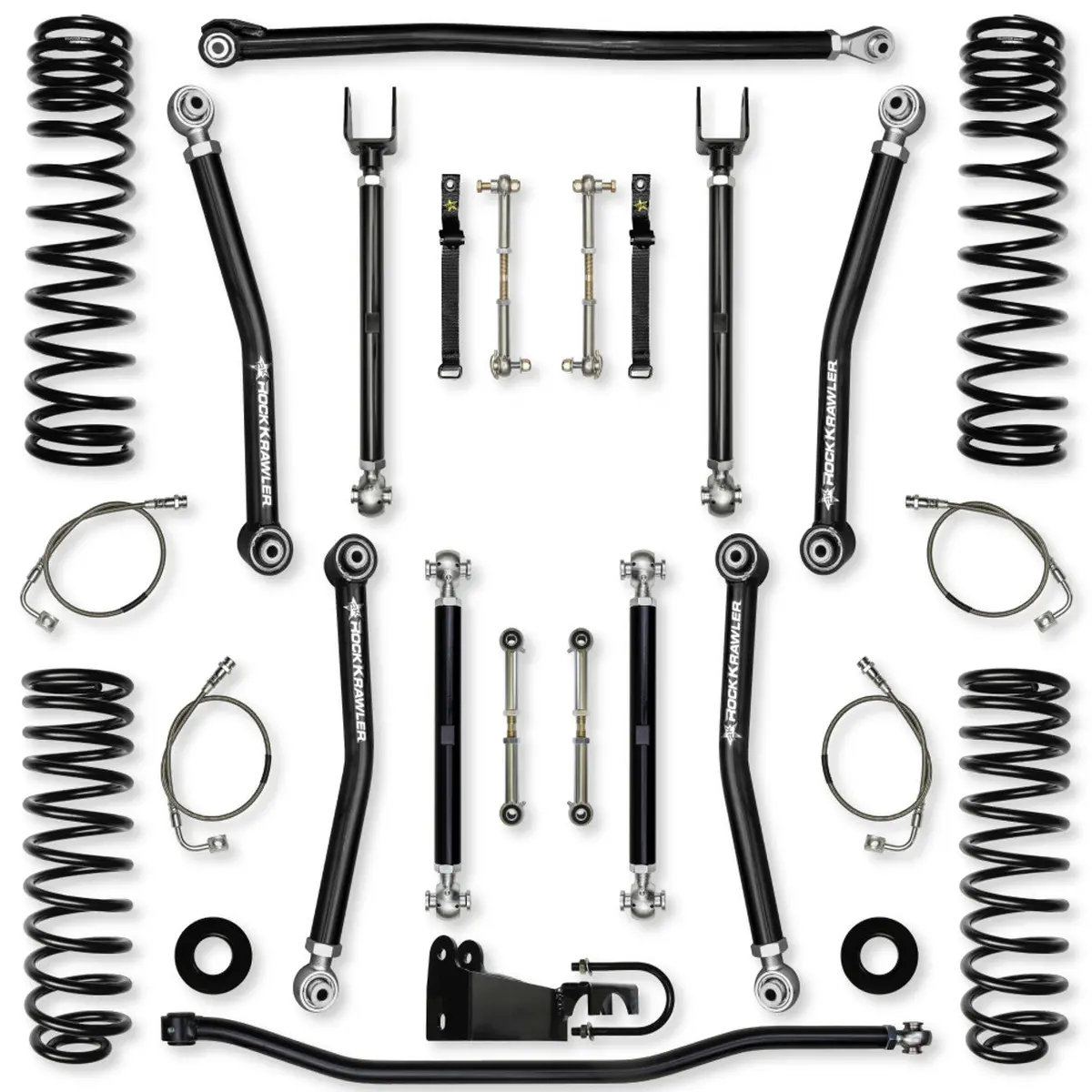 Jku 2.5" X-Factor Mid-Arm System No Shocks Jk25xf-4 1
