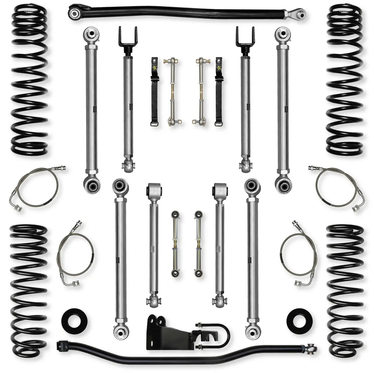 Jku 2.5" X-Factor Pro Mid-Arm System No Shocks Jk25xfp-4 1