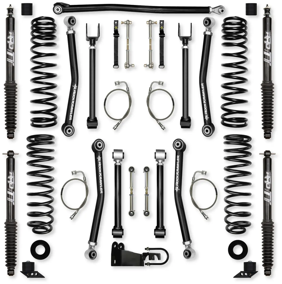 Jku 3.5" Adventure - X Mid-Arm System Twin Tube Shocks Jk35axm-4Tt 1
