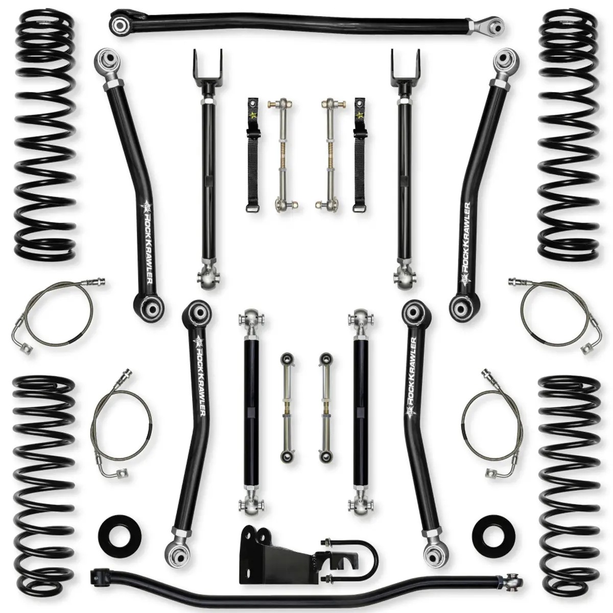 Jku 3.5" X-Factor Mid-Arm System No Shocks Jk35xf-4 1