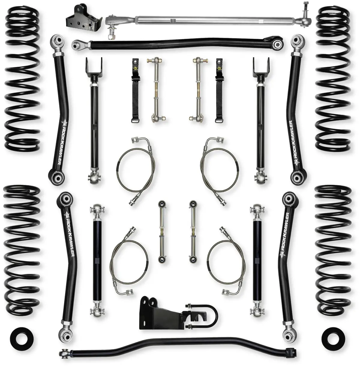 Jku 4.5" X-Factor Mid-Arm System No Shocks Jk45xf-4 1