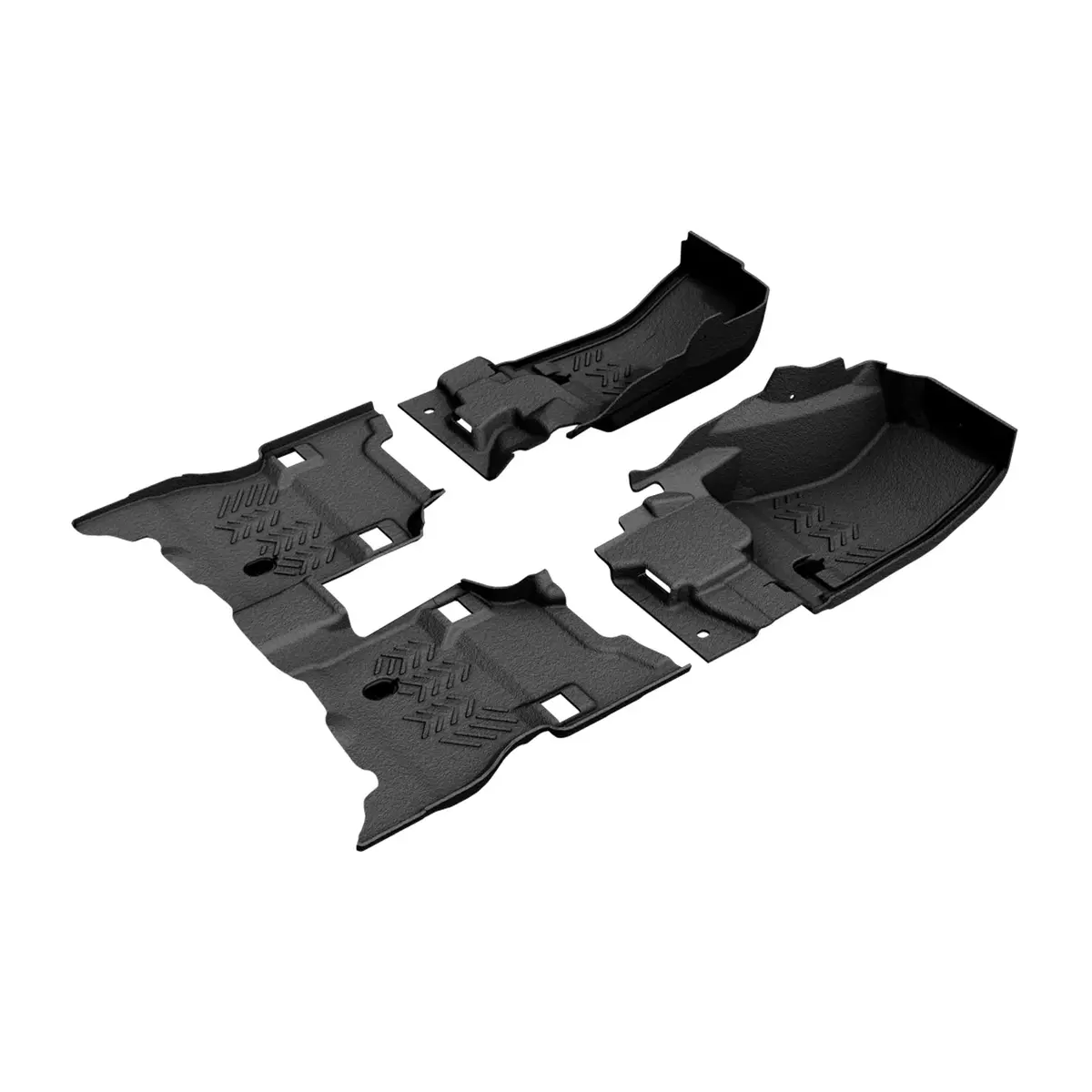 Front & Rear Flooring - 20-23, 24- Current Wrangler 4Xe Hybrid (4Dr) B1012210-Blk1-Ab 1