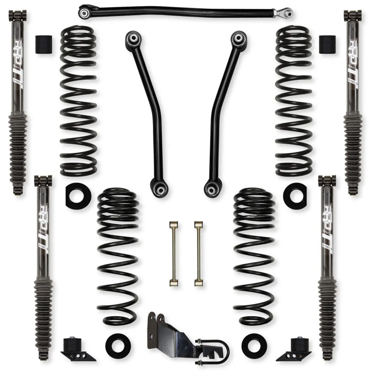 Jlu 2.5" Adventure Mid-Arm System Twin Tube Shocks Jl25as-4Tt 1
